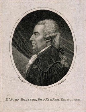 view John Robison. Stipple engraving by K. Mackenzie after J. Tassie.