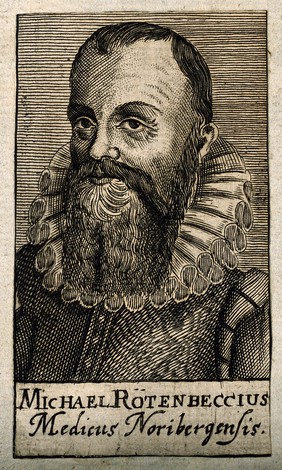 Michael Roetenbeck. Line engraving, 1688.