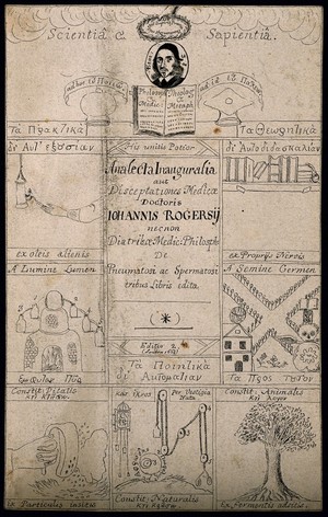 view Johannes Rogers. Pen drawing after J. Brand, 1664.