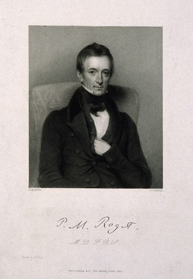 Peter Mark Roget. Stipple engraving by J. Cochran, 1839, after E. U. Eddis.