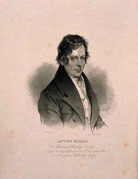 Anton, Edler von Rosas. Lithograph by J. Kriehuber, 1834.