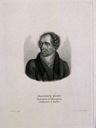 Francesco Rossi. Stipple engraving [by Forestier?].
