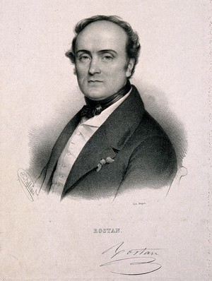 view Louis-Léon Rostan. Lithograph by Z. Belliard, 1837.