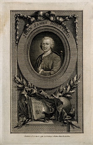 view Jean-Jacques Rousseau. Line engraving, 1780, after E. Ficquet after M. Q. de La Tour.