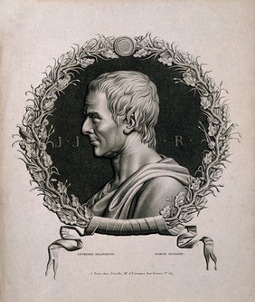 Jean-Jacques Rousseau. Stipple engraving by J. L. Darcis, 1795, after G.G. Lethière.