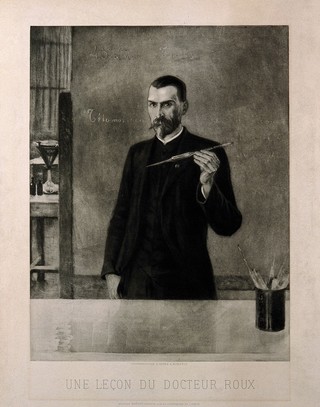 Pierre Paul Émile Roux. Photogravure after A. G. A. Edelfelt, 1895.