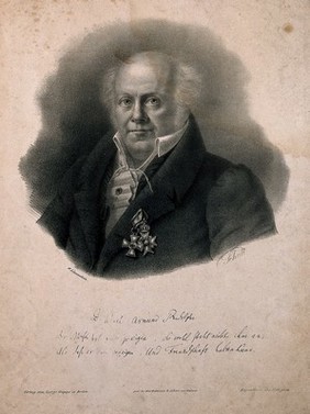 Karl Asmund Rudolphi. Lithograph by J.F.A. Schall after H. Löwenstein.