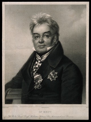 Johann Nepomuk Rust. Lithograph by Gille after F. Krüger.