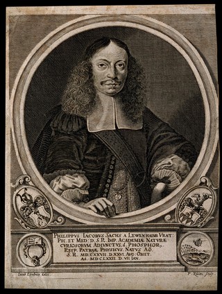 Philippus Jacobus Sachse de Löwenheimb. Line engraving by P. Kilian after J. Lindnitz.