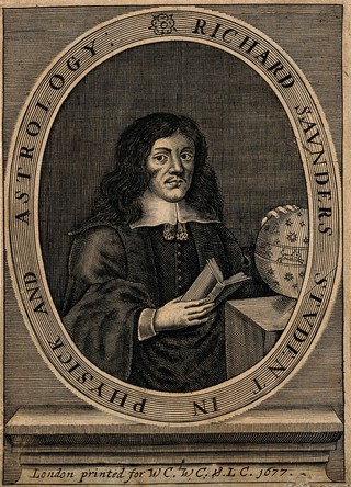 Richard Sanders [Saunders]. Line engraving, 1677.