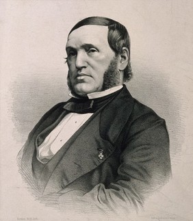 Samuel Sarphati. Lithograph by H. Wolff.