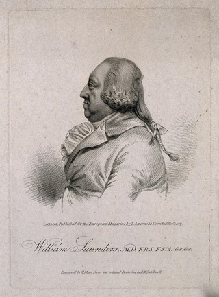 William Saunders. Stipple engraving by H. Meyer, 1817, after R. W. Satchwell.