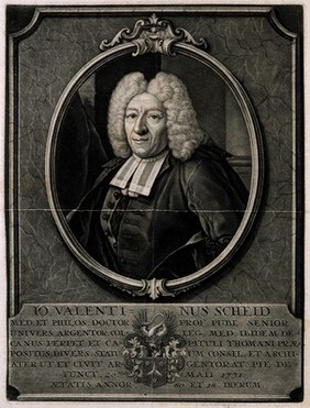 Johann Valentin Scheid. Mezzotint by F. Stenglin.