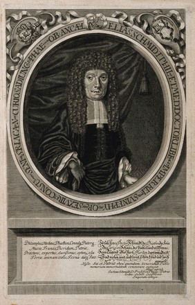 Elias Schmidt. Line engraving by J. C. Böcklin.