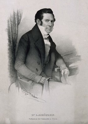 Johann Lucas Schoenlein. Lithograph by G. Balder.