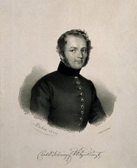 Carl Schrimpf. Lithograph by J. Decker, 1840.