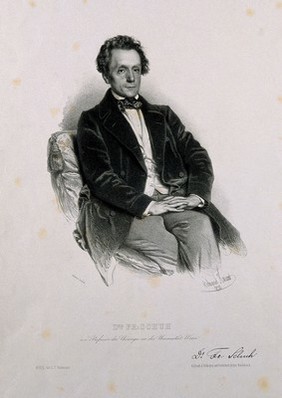 Franz Schuh. Lithograph by E. Kaiser, 1850.