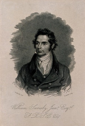 view William Scoresby. Line engraving by E. Smith, 1821 after A. Mosses.