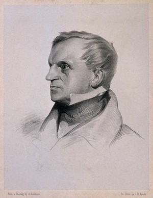 view Adam Sedgwick. Lithograph by J. H. Lynch after S. Laurence, 1844.