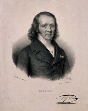 Pierre Salomon Ségalas. Lithograph by Z. Belliard, 1843.