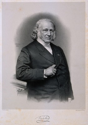 Pierre Salomon Segalas. Lithograph by J.B.A. Lafosse, 1868, after Pierson.