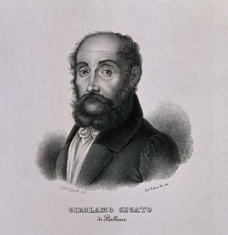 Girolamo Segato. Lithograph by G. Galli.