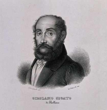 Girolamo Segato. Lithograph by G. Galli.