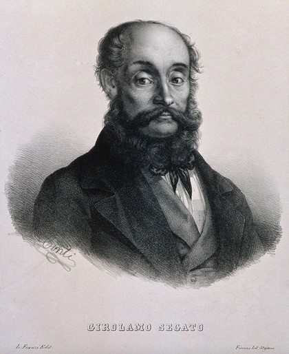 Girolamo Segato. Lithograph by Conti.