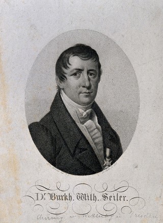 Burckhard Wilhelm Seiler. Stipple engraving by F. Bolt, 1831, after A. Molinari.
