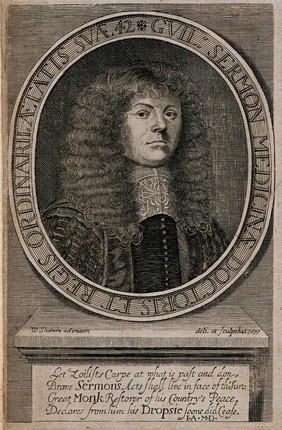 William Sermon. Line engraving, 1671, by W. Sherwin after himself.