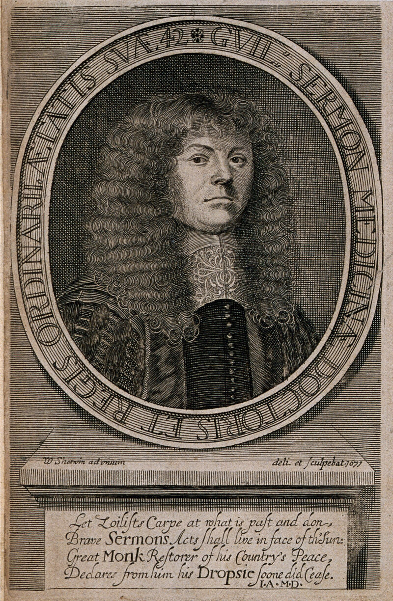William Sermon. Line engraving, 1671, by W. Sherwin after himself., 1671, by William Sherwin