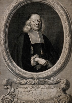 Johannes Jacob Seubert. Line engraving by B. Kilian, 1676, after T. Roos.