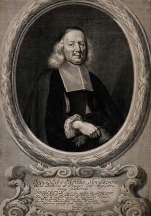 view Johannes Jacob Seubert. Line engraving by B. Kilian, 1676, after T. Roos.