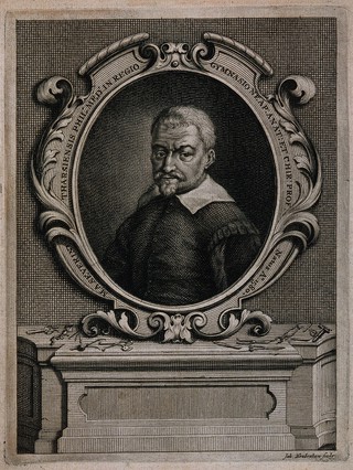 Marco Aurelio Severino. Line engraving by J. Houbraken, 1724.