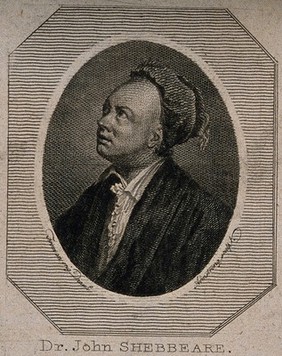 John Shebbeare. Line engraving by C. Armstrong, 1795.