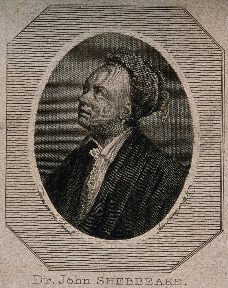 John Shebbeare. Line engraving by C. Armstrong, 1795., 1795, by Cosmo Armstrong