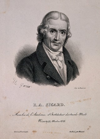 Roch Ambroise Cucurron Sicard. Lithograph by H. Garnier, 1823.