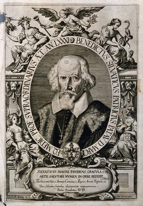 Benedictus Silvaticus. Line engraving by J. Georgi, 1656.