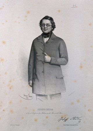 Joseph Skoda. Lithograph by E. Kaiser, 1850.