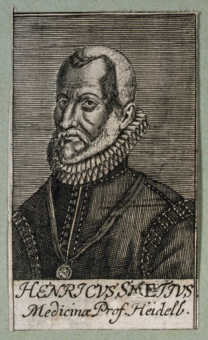 view Hendrik Smet (Henricius Smetius). Line engraving, 1688.