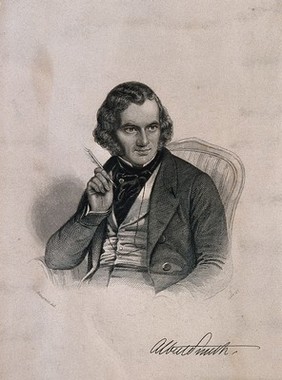 Albert Richard Smith. Stipple engraving by Cook, 1844, after C. Baugniet.