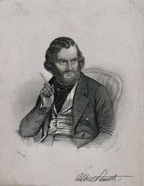 Albert Richard Smith. Stipple engraving by Cook, 1844, after C. Baugniet.