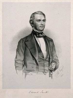 view Edward Smith. Lithograph by T. H. Maguire, 1852.