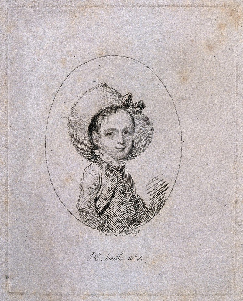 Sir James Edward Smith. Etching by Mrs D. Turner after T. Worlidge., by Thomas Worlidge