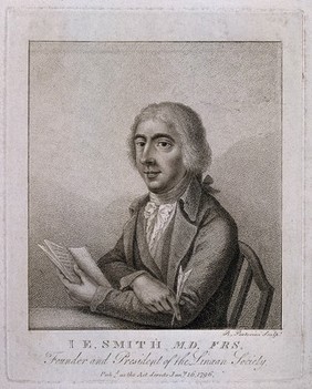 Sir James Edward Smith. Stipple engraving by B. Pastorini, 1796.