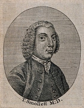 Tobias George Smollett. Line engraving.