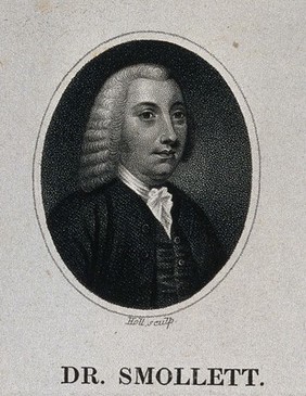 Tobias George Smollett. Stipple engraving by W. Holl, 1819.