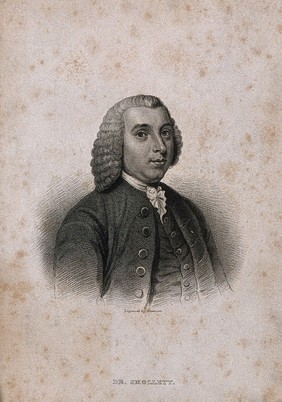 Tobias George Smollett. Stipple engraving by S. Freeman.