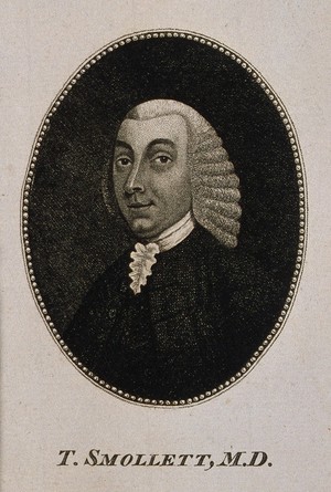 view Tobias George Smollett. Stipple engraving.