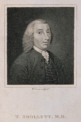 Tobias George Smollett. Stipple engraving by W. Evans.